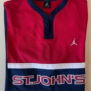 Jordan Brand St John’s warm up jersey Vintage 90s XL Jumpman NCAA Basketball
